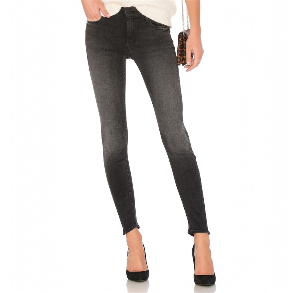MOTHER The Looker Black Skinny Jeans "Cat Got Your Tongue" Women's Size 27